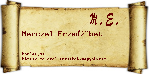 Merczel Erzsébet névjegykártya