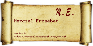 Merczel Erzsébet névjegykártya